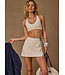 Courtship Becket Mini Skirt- Natural