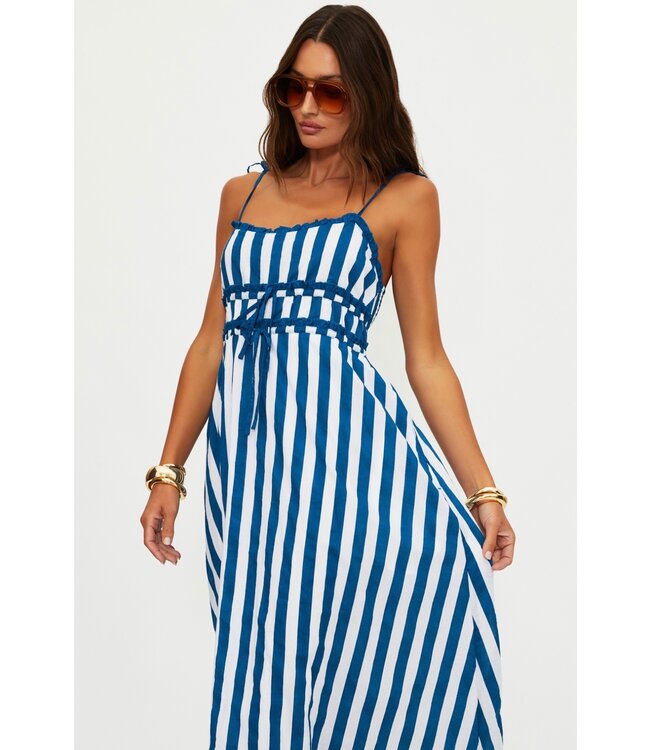 Levie Maxi Dress- Twilight Tides Stripes