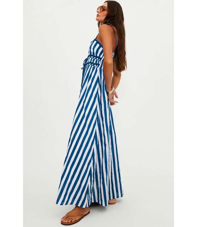 Levie Maxi Dress- Twilight Tides Stripes