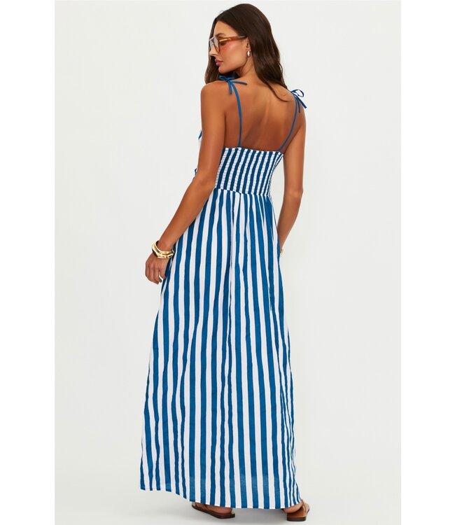 Levie Maxi Dress- Twilight Tides Stripes