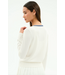 Bekah Knit Cardigan- White/Indigo