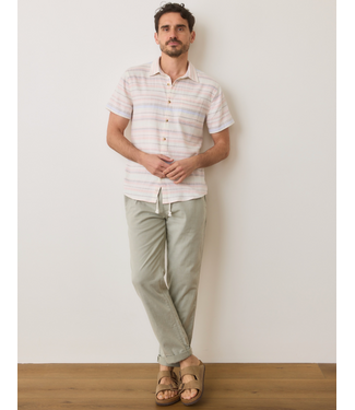 Marine Layer Saturday Stretch Beach Pant Slim Straight- Faded Vetiver