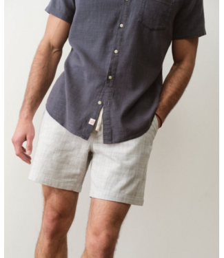 Marine Layer Saturday Beach Short 6"- Green Stripe