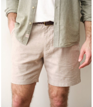 Marine Layer Saturday Hemp Chino Short 7"- Taupe