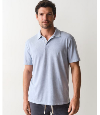 Marine Layer Hemp Resort Polo- Soft Chambray