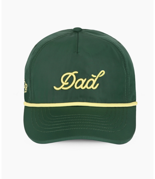 Dad 3D Puff Rope Hat- Green