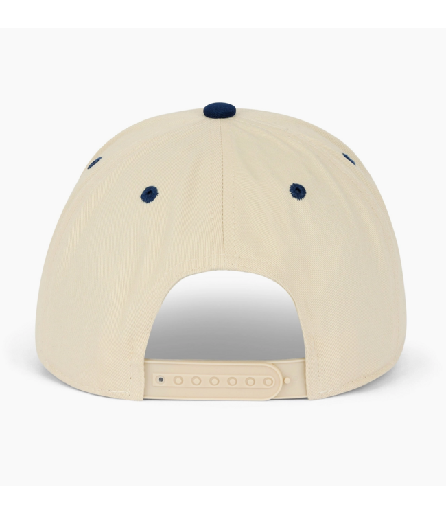 Dad 3D Puff Snapback- Cream/Navy