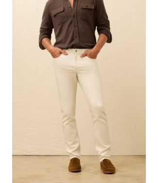 Faherty Brand Stretch Terry 5 Pocket- Egret