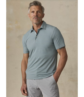 Faherty Brand SS Movement Polo- Aspen River Stripe