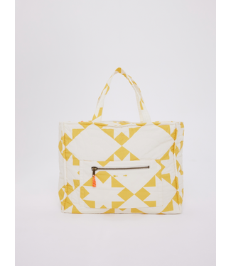 The Upside Etoile Quilted Tote Bag- Yellow