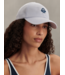 Antoine Club Cap- Xenon Blue Pinstripe