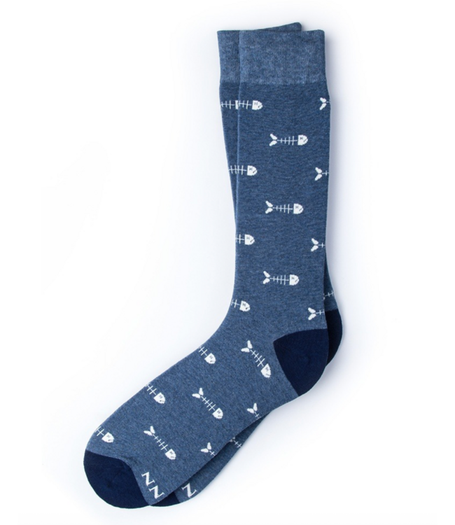 Fish Out Of Water Sock- Light Blue