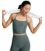 Spacedye Slim Racerback Cropped Tank- Storm Heather