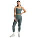 Spacedye Slim Racerback Cropped Tank- Storm Heather