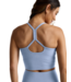 Spacedye Slim Racerback Cropped Tank- Pastel Periwinkle Heather