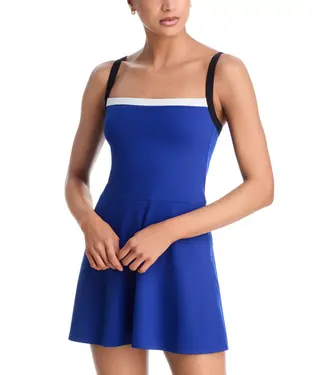 Splits59 Monah Rigor Dress- Cobalt/Black