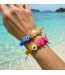 Resort Evil Eye Beaded Bracelet- Blue