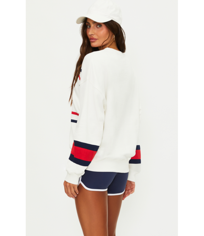 Devyn Oversized Sweatshirt- Firework Colorblock