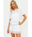 Sia Top- Hibiscus Cove White