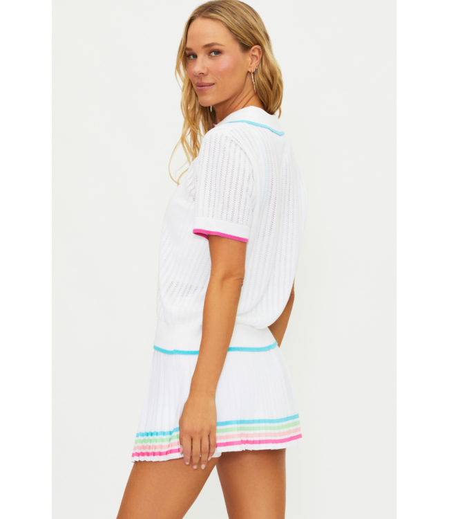 Sia Top- Hibiscus Cove White