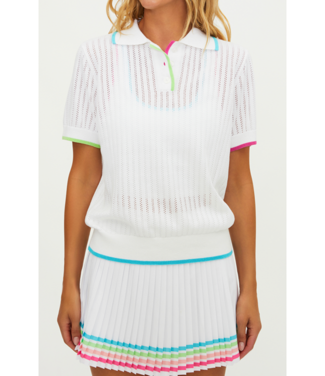 Sia Top- Hibiscus Cove White