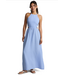 Softwash Linen Halter Dress- Pastel Periwinkle
