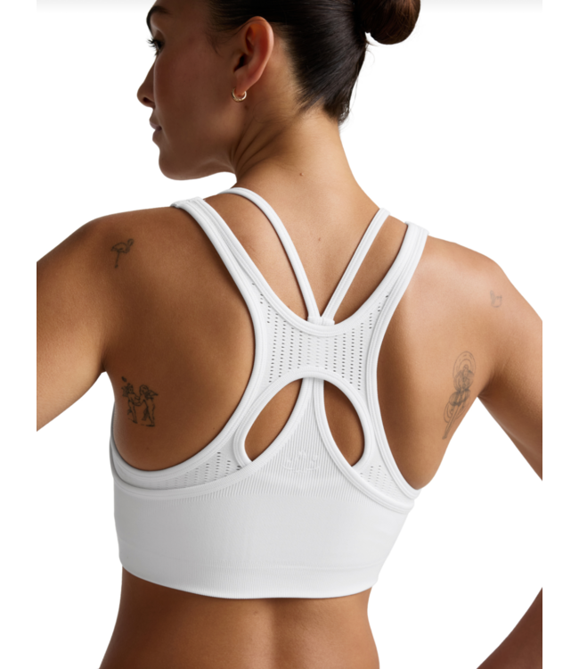 Seamless Moves Layered Bra- White
