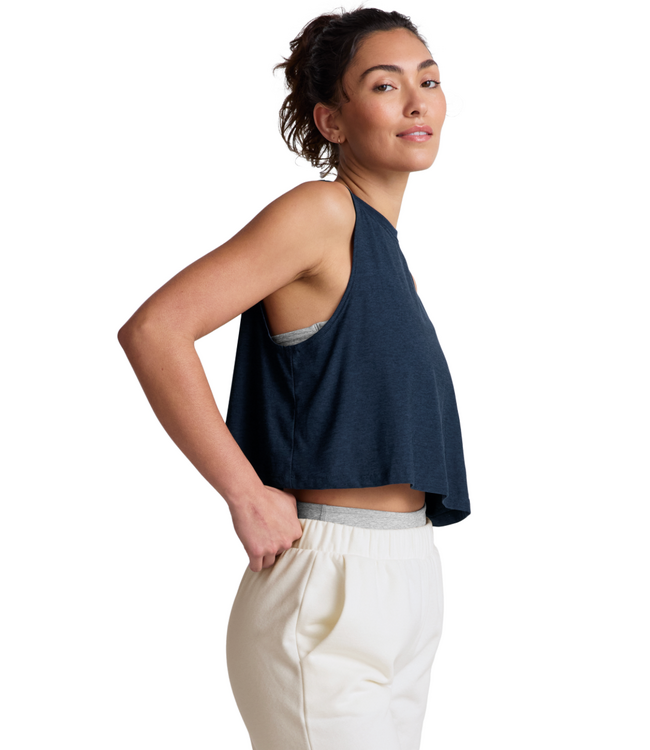 Featherweight Minimal Cropped Tank Nocturnal Navy