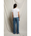Alanis Recycled Cotton V Neck Tee- White