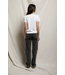 Lisa Recycled Cotton Fitted Tee- White