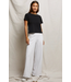 Lisa Recycled Cotton Fitted Tee- Black