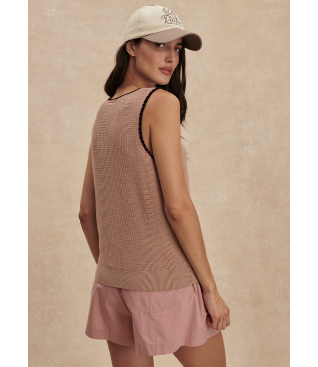 Higson Knit Tank- Light Taupe