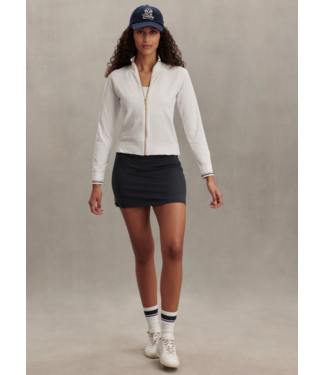 Varley Len Seamless Zip Through- White