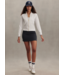 Len Seamless Zip Through- White