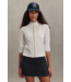 Len Seamless Zip Through- White