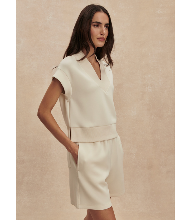 Gracee V Neck Tank- Pristine
