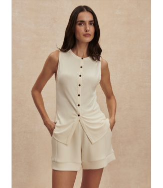 Varley Latia Button Through Tank- Birch