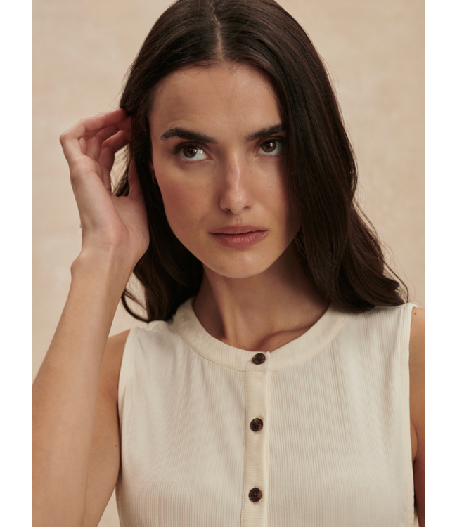 Latia Button Through Tank- Birch