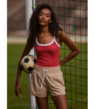 Varley Theon Scoop Neck Tank- Baked Apple