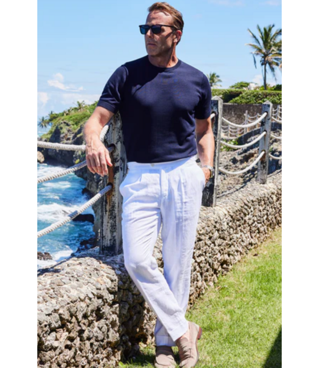 Sienna Summer Weight Tee- Navy