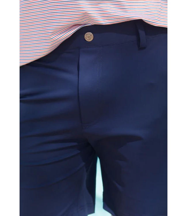 Velocity Pull-On Performance Shorts- Navy