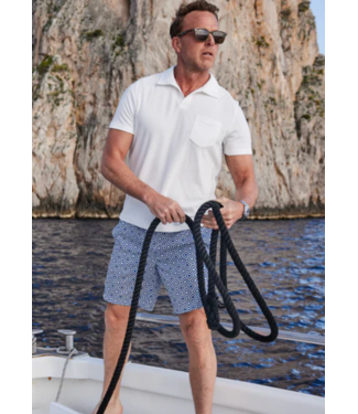 Collars & Co. Riva Terry Polo- White