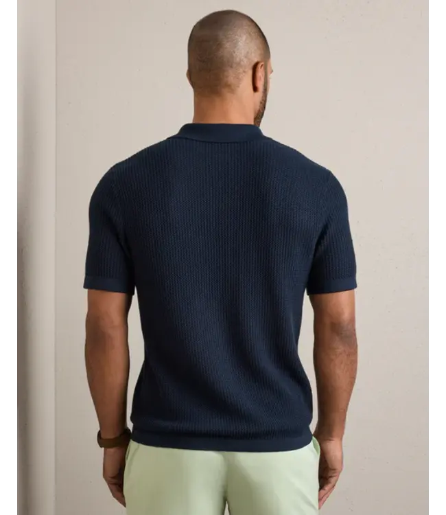 Coastal Johnny Collar Polo- True Navy