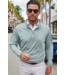 Palm Pima Blend Quarter Zip- Mint