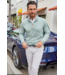 Palm Pima Blend Quarter Zip- Mint