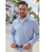 Palm Pima Blend Quarter Zip- Blue