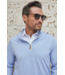 Palm Pima Blend Quarter Zip- Blue