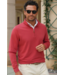 Cloud Cotton Quarter Zip- Red