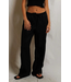 Lorana Linen Drawstring Pants- Black