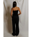 Lorana Linen Drawstring Pants- Black